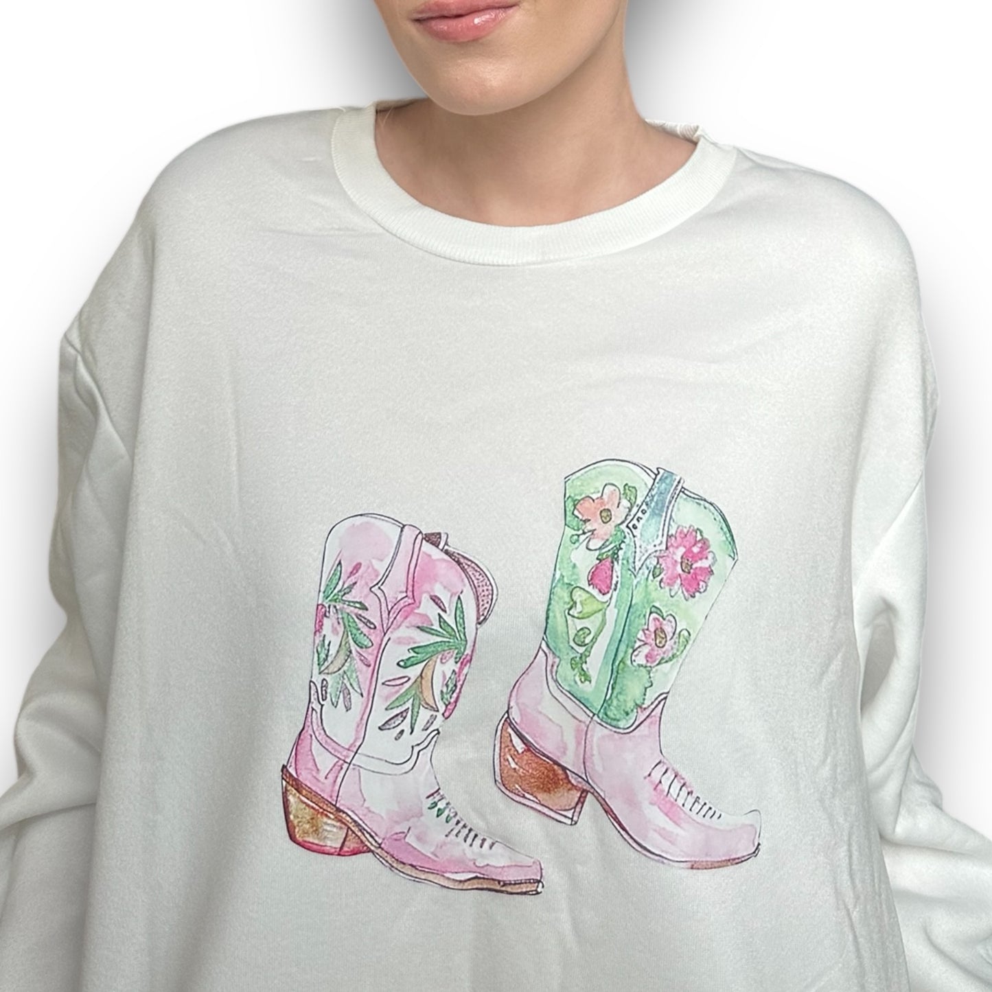 Cowboy Boot Crewneck