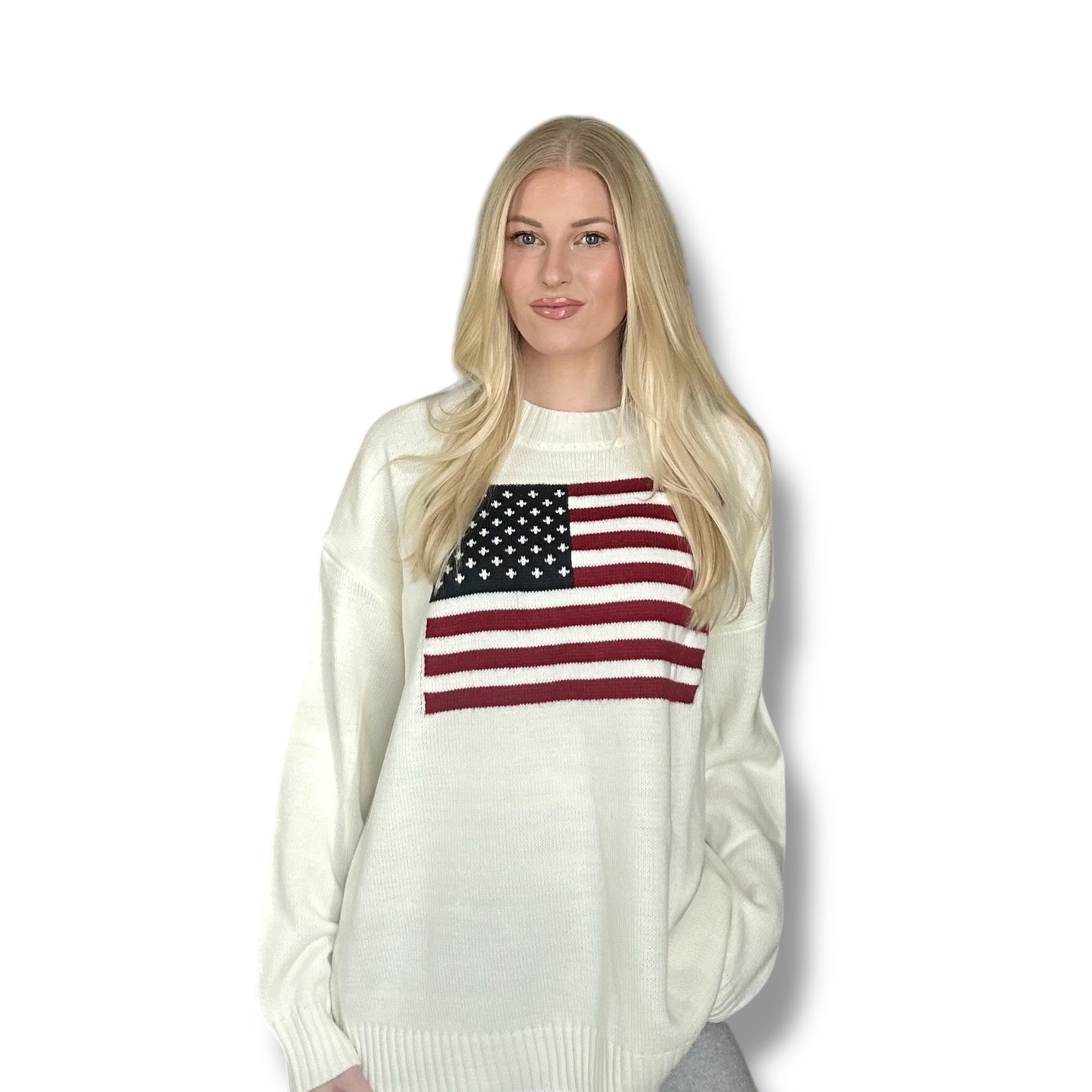American Flag Sweater