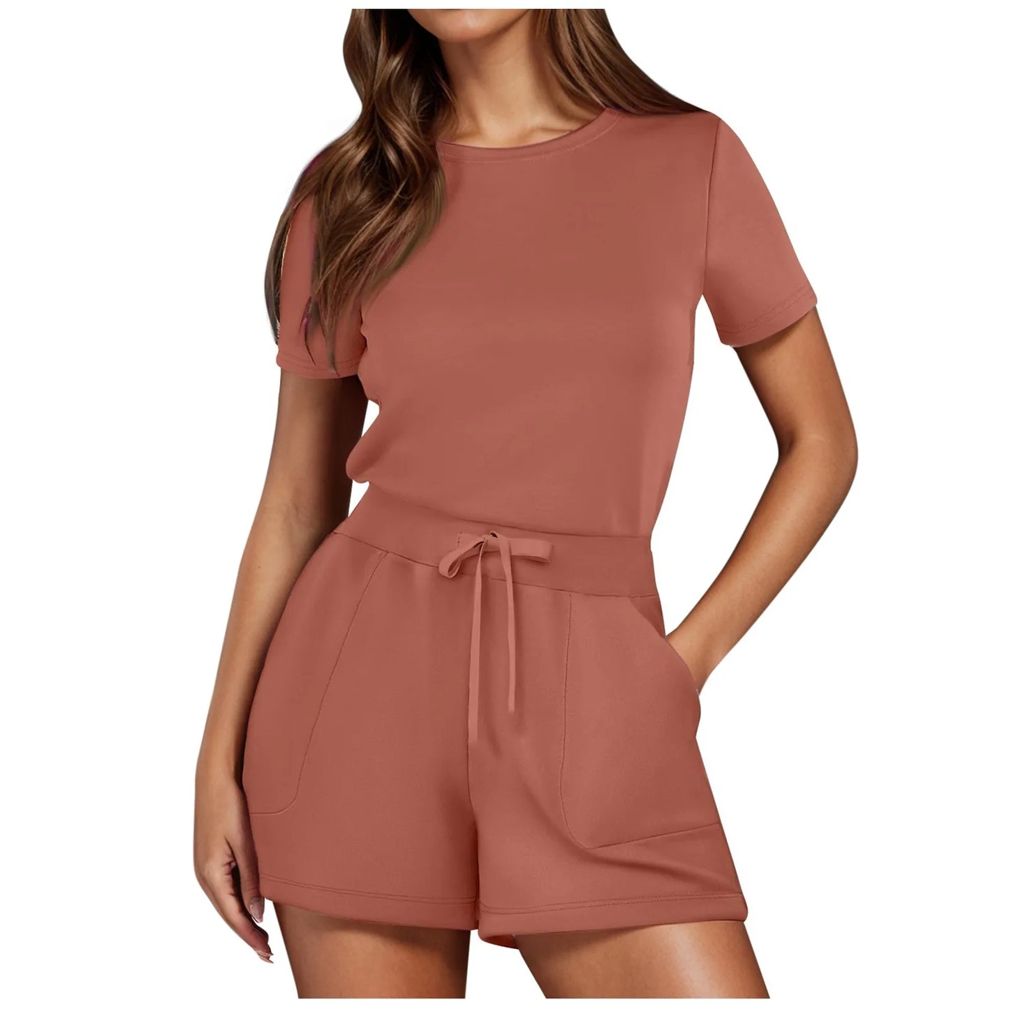 Drawstring Waist Romper