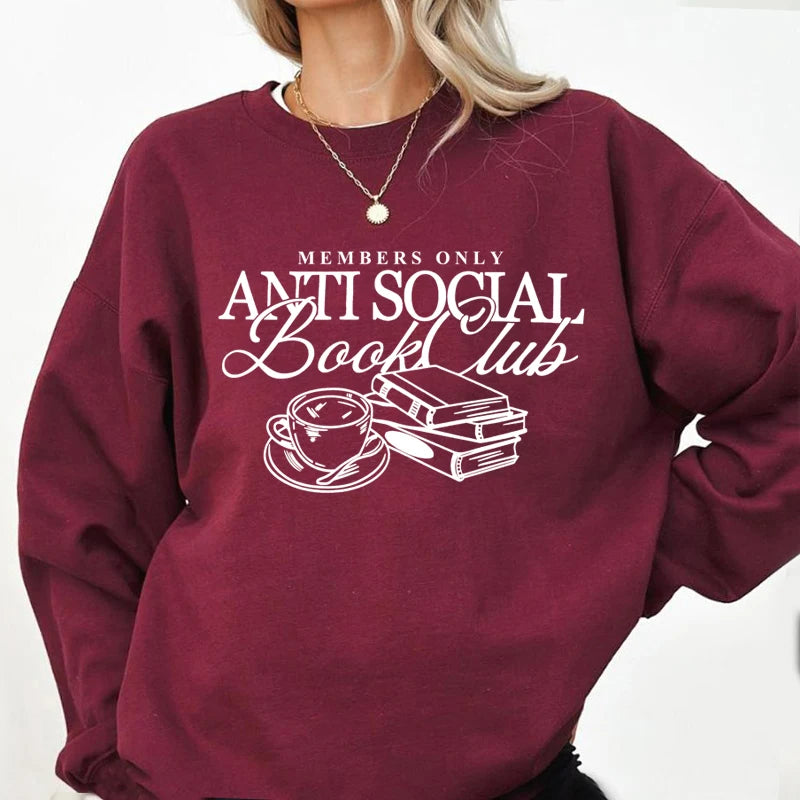 Anti Social Book Club Crewneck