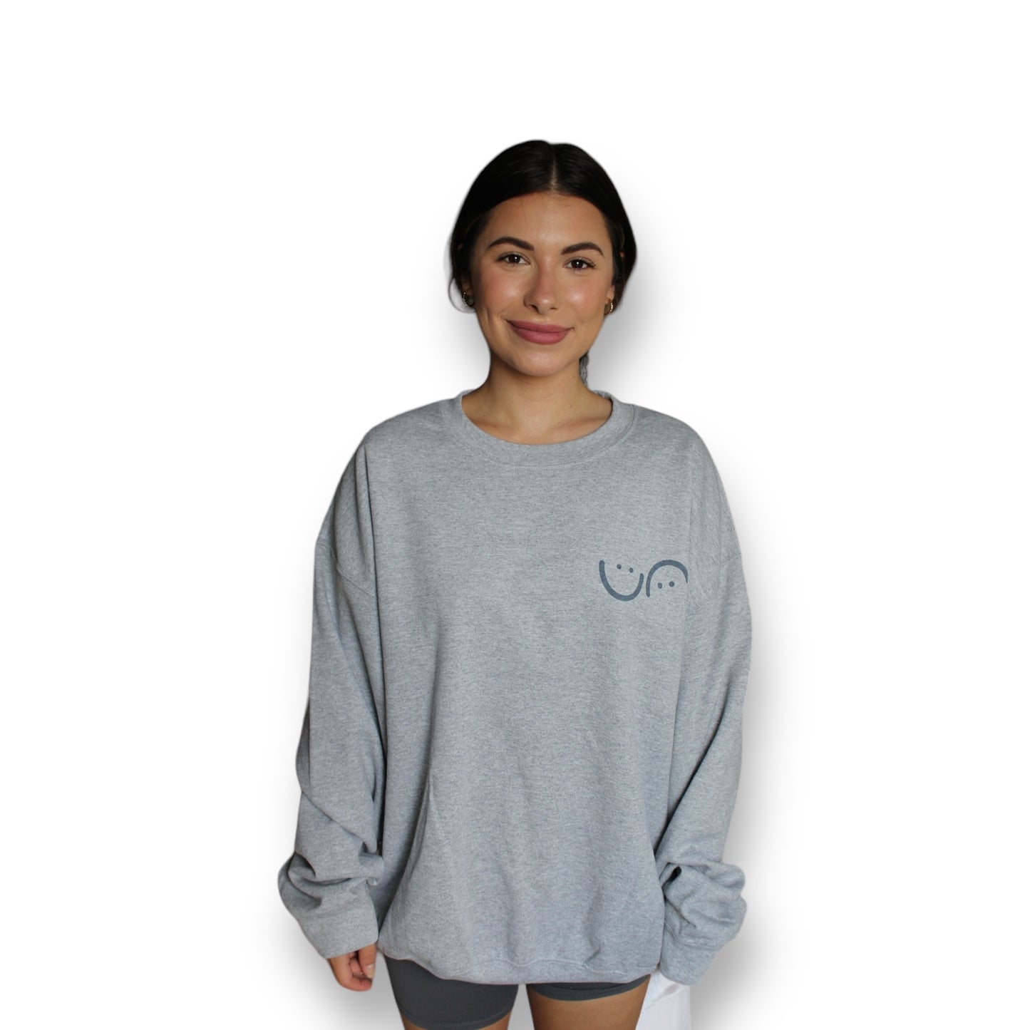 The World Is A Better Place With You In It Crewneck - Happily Sad