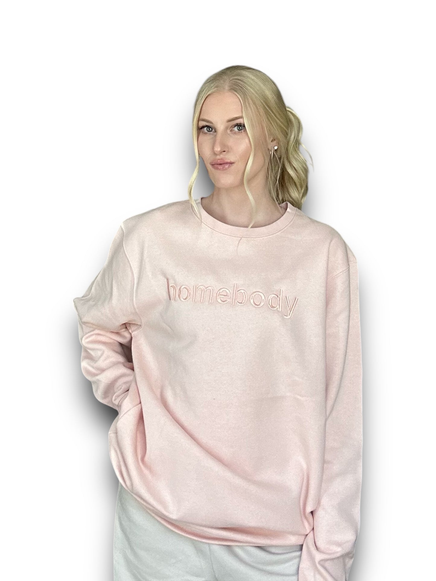'Homebody' Pink Crewneck