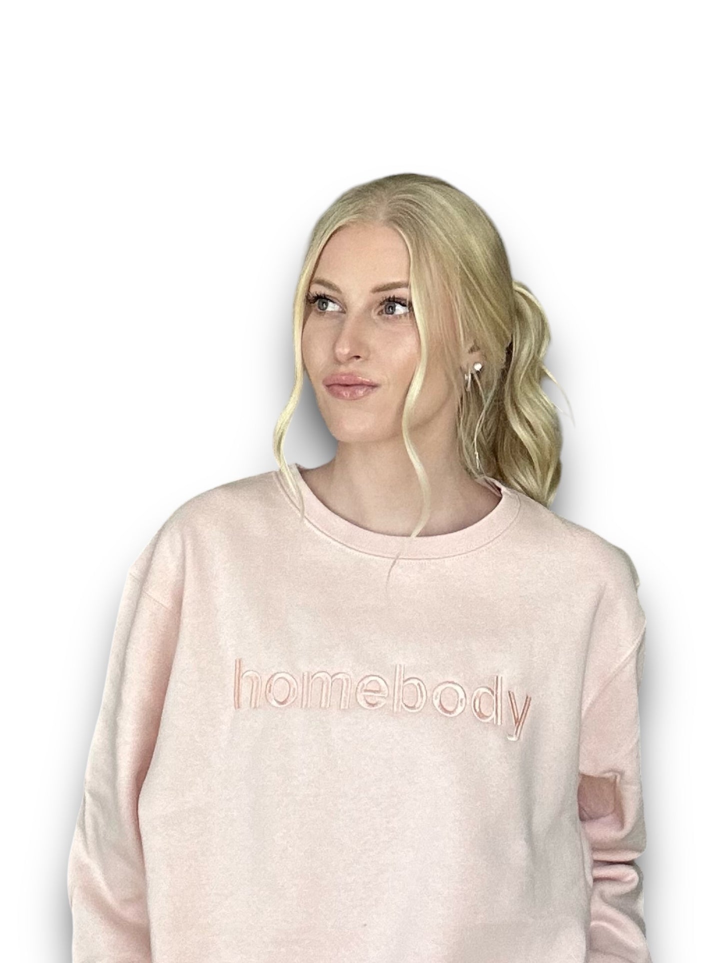 'Homebody' Pink Crewneck