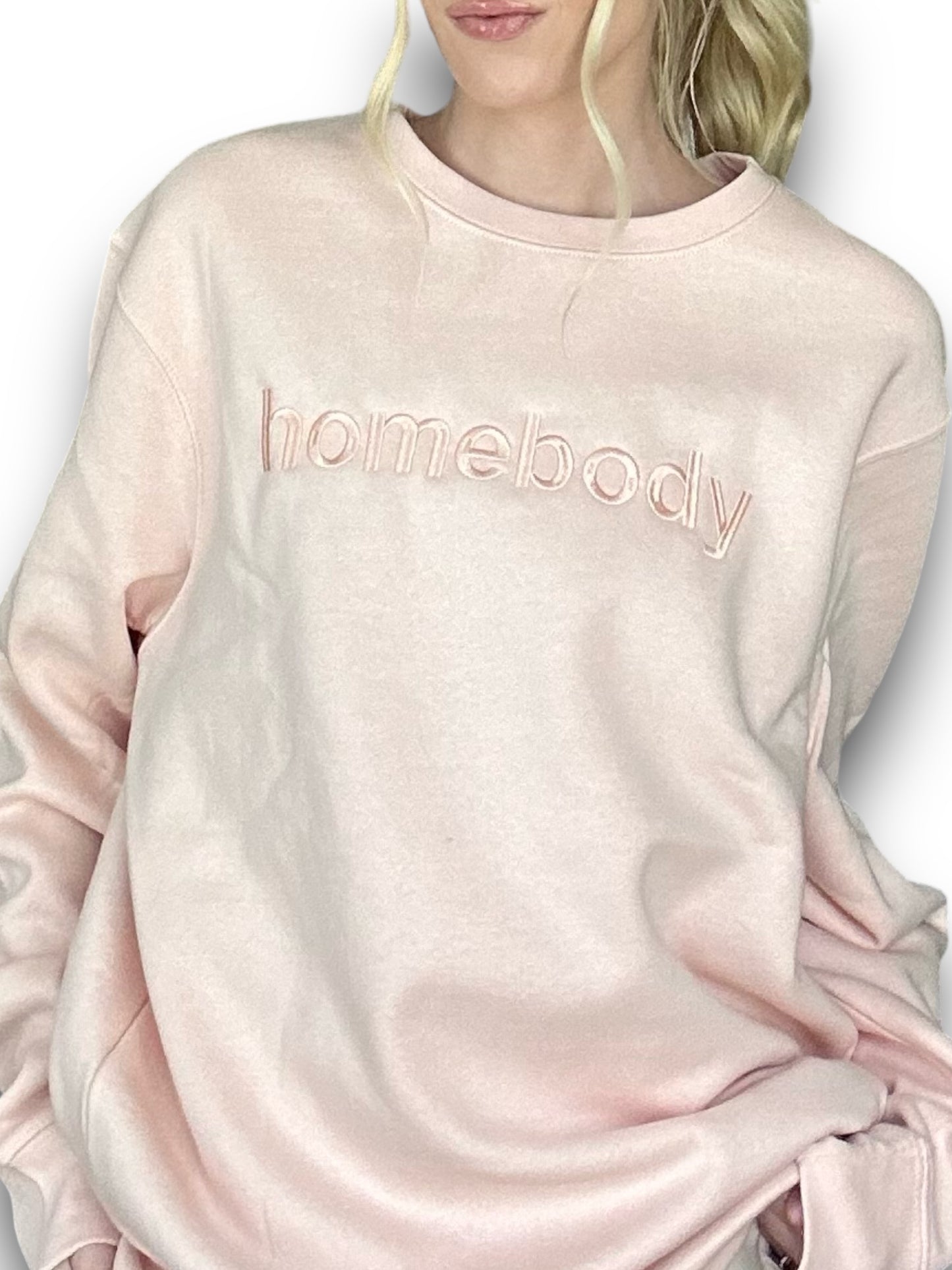 'Homebody' Pink Crewneck