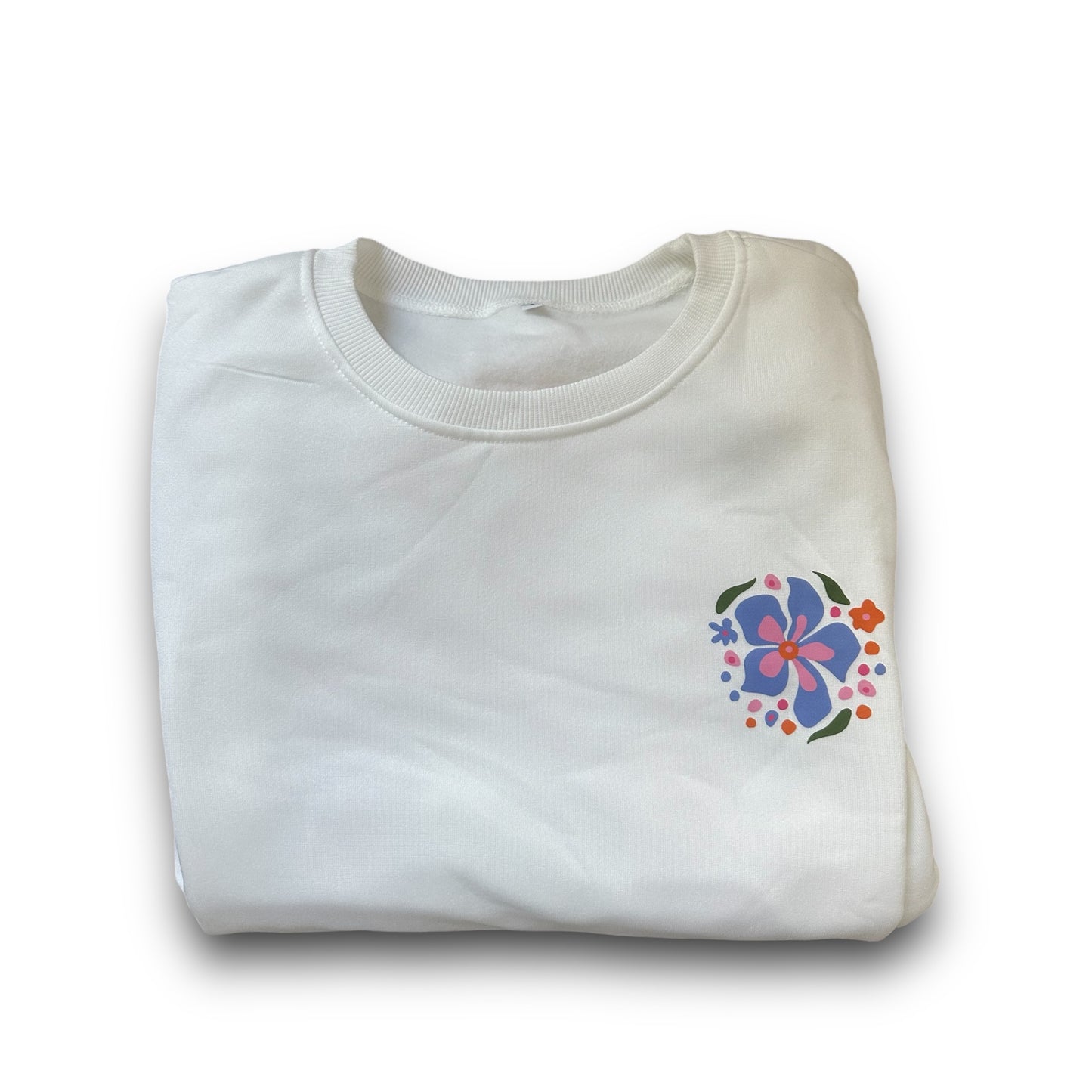 'You Are Enough' Floral Crewneck