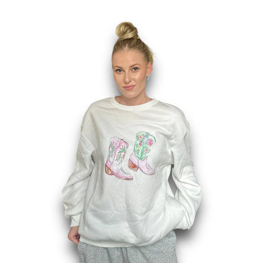 Cowboy Boot Crewneck