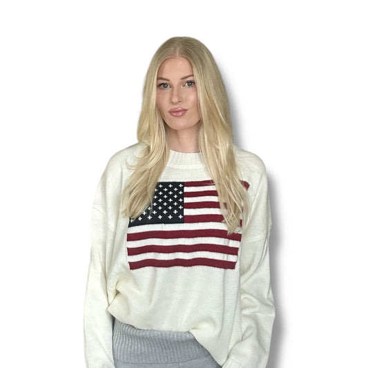 American Flag Sweater