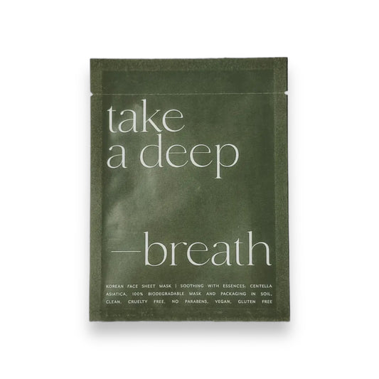 'Take A Deep Breath' Sheet Mask - Happily Sad