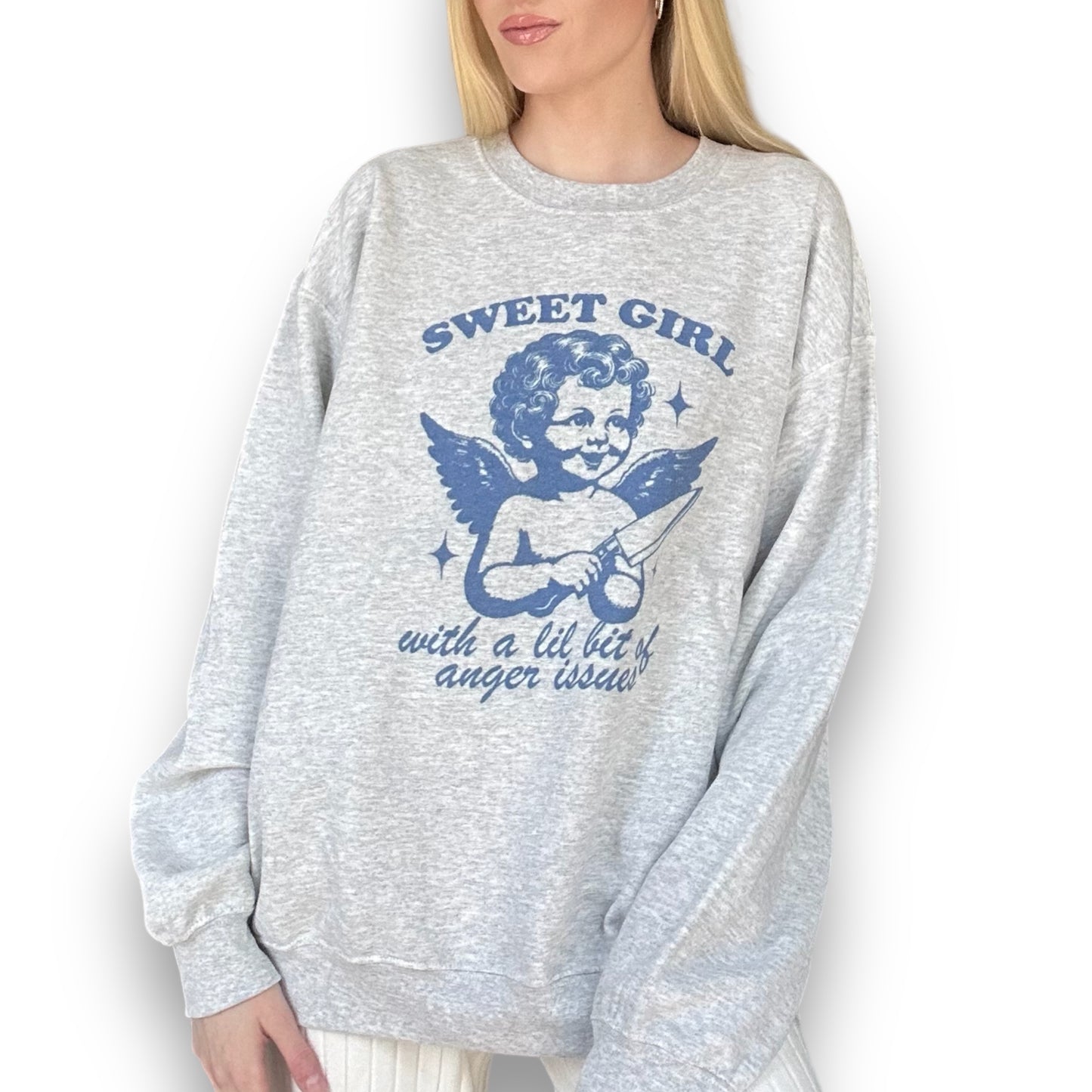 'Sweet Girl' Crewneck - Happily Sad
