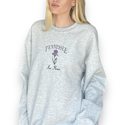 'Tennessee' Embroidered Crewneck - Happily Sad