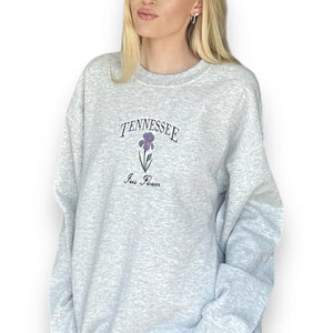 'Tennessee' Embroidered Crewneck - Happily Sad