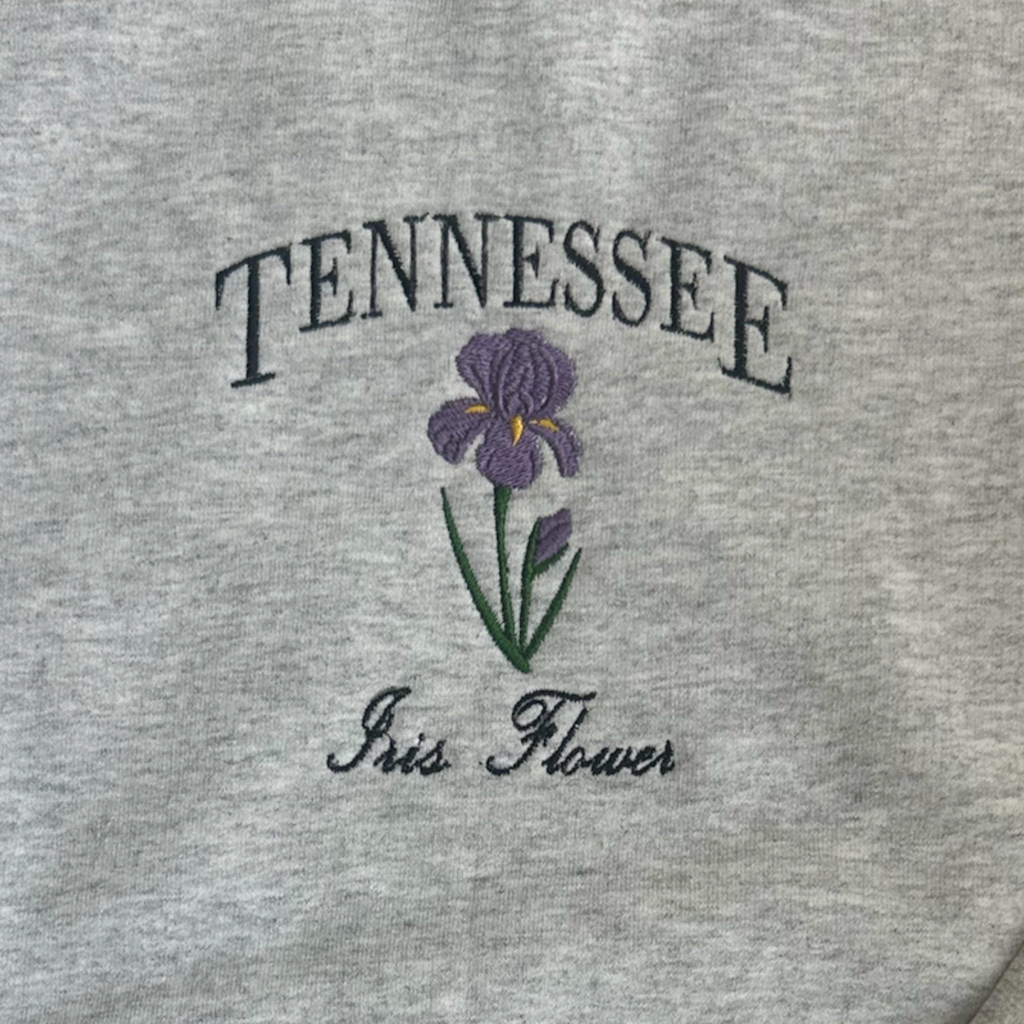 'Tennessee' Embroidered Crewneck - Happily Sad